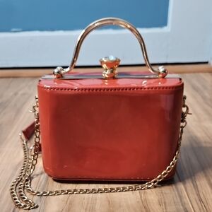 Gramercy & Grand Inspired Pastel Coral Satchel Crossbody Purse